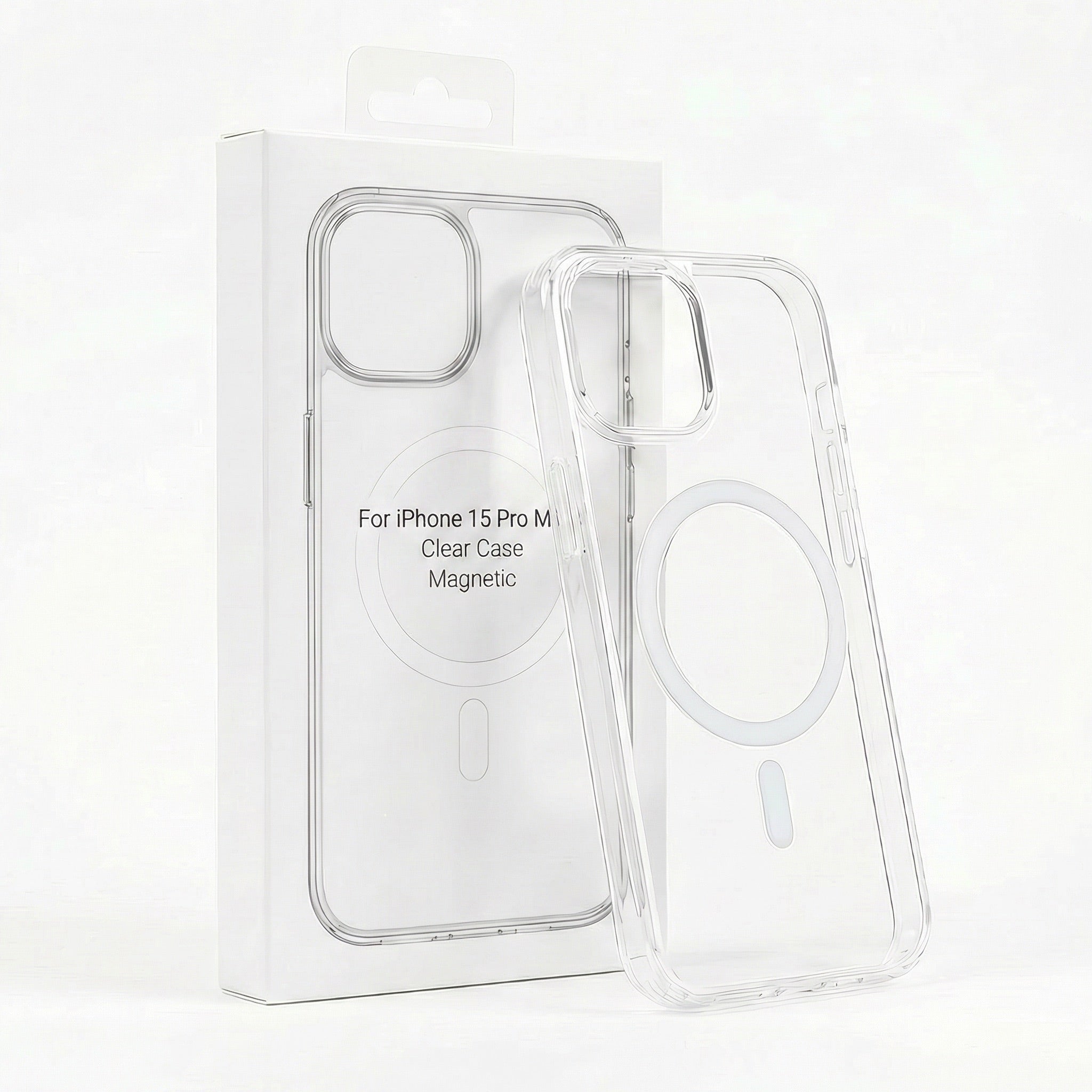 Skaidrus iPhone 15 Pro Max dėklas su MagSafe