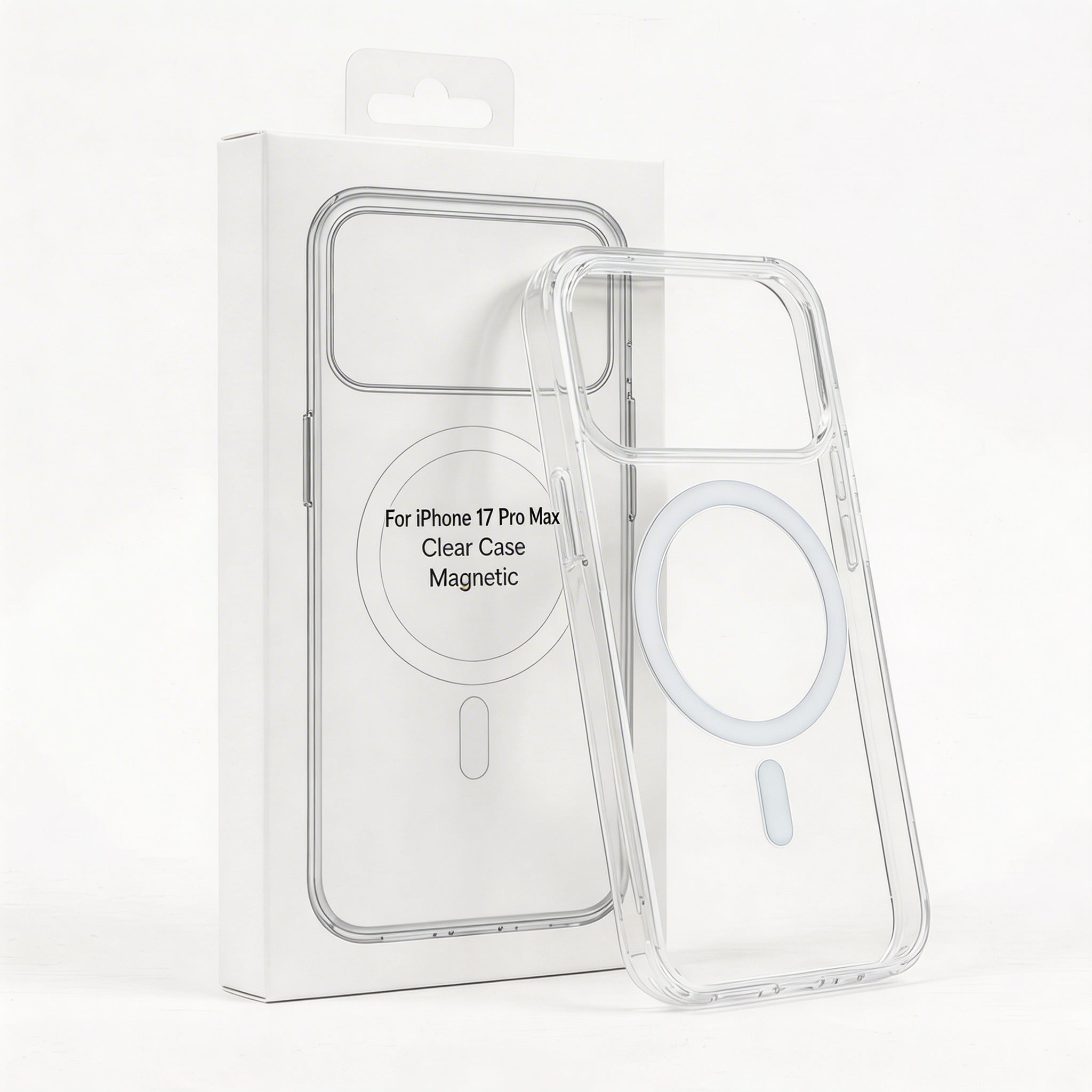Skaidrus iPhone 17 Pro Max dėklas su MagSafe